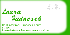 laura hudacsek business card
